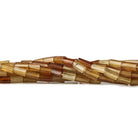 5mm Hessonite Garnet Faceted Tube Beads, 14 inch - The Bead Traders