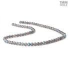 5mm Labradorite Plain Round Beads 16 inch 75 pieces - The Bead Traders