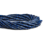 5mm Lapis Lazuli Plain Tubes 15 inch 140 beads - The Bead Traders