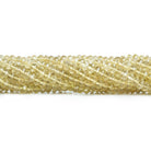 5mm Lemon Quartz Faceted Rondelle Beads 14 inch 115 pieces - The Bead Traders