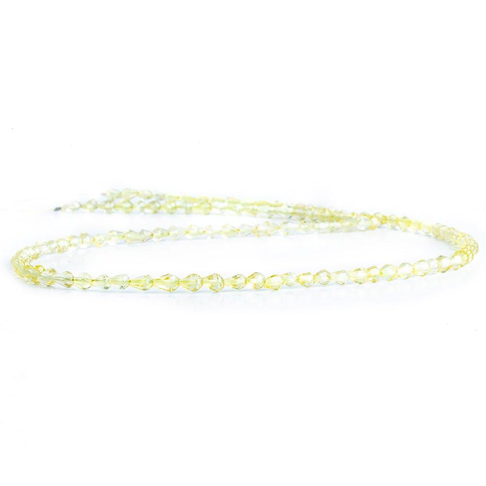 5mm Lemon Quartz Straight Drilled Teardrop Beads 15 inch 80 pieces - The Bead Traders