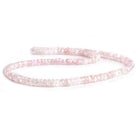 5mm Morganite Faceted Rondelle Beads 16 inch 145 pieces - The Bead Traders