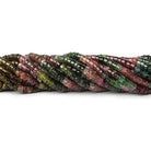 5mm Multi Color Tourmaline Plain Heishi 97 beads 14 inch - The Bead Traders