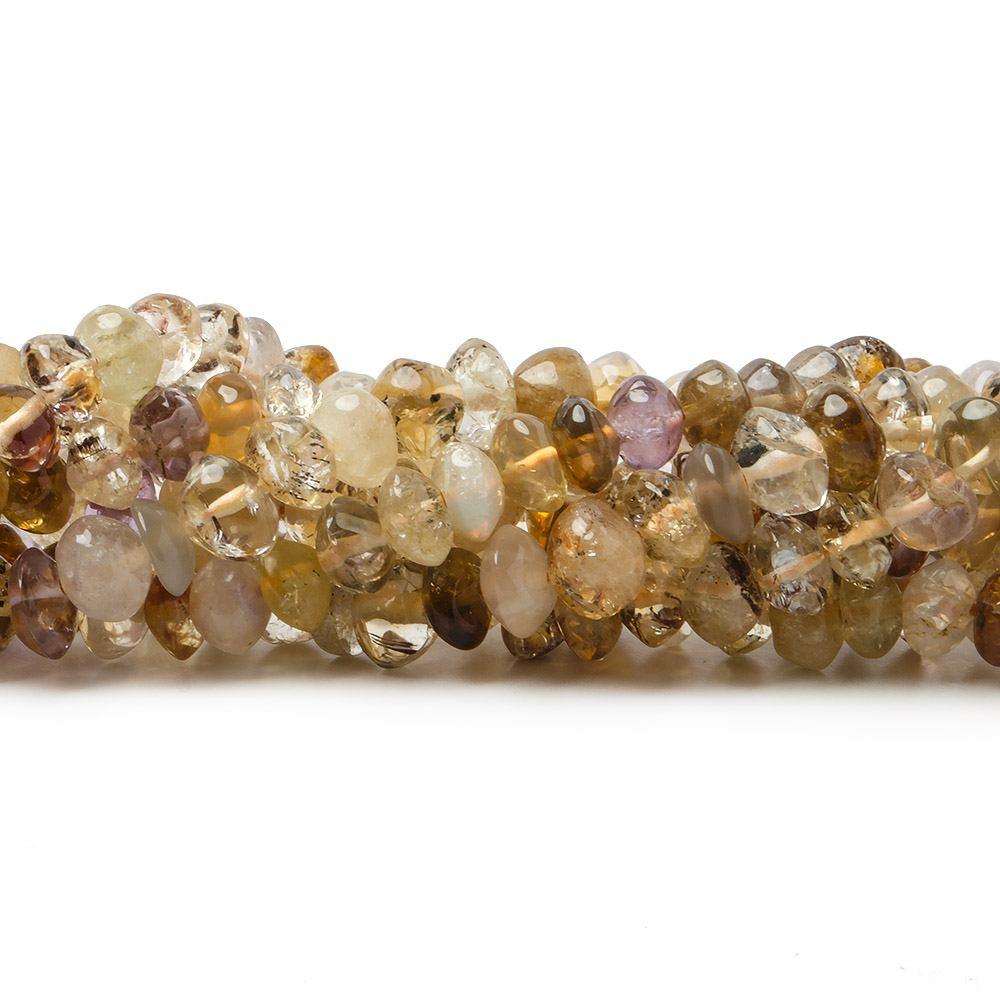 5mm Multi Gemstone Plain Rondelle Beads 12 inch 77 pieces - The Bead Traders