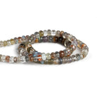 5mm Multi-Gemstone Plain Rondelles 16 inch 120 beads - The Bead Traders