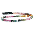 5mm Multi Tourmaline Faceted Rondelle Beads 15 inch 145 pieces - The Bead Traders