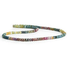 5mm Multicolor Sapphire Handcut Rondelles 16 inch 125 beads - The Bead Traders