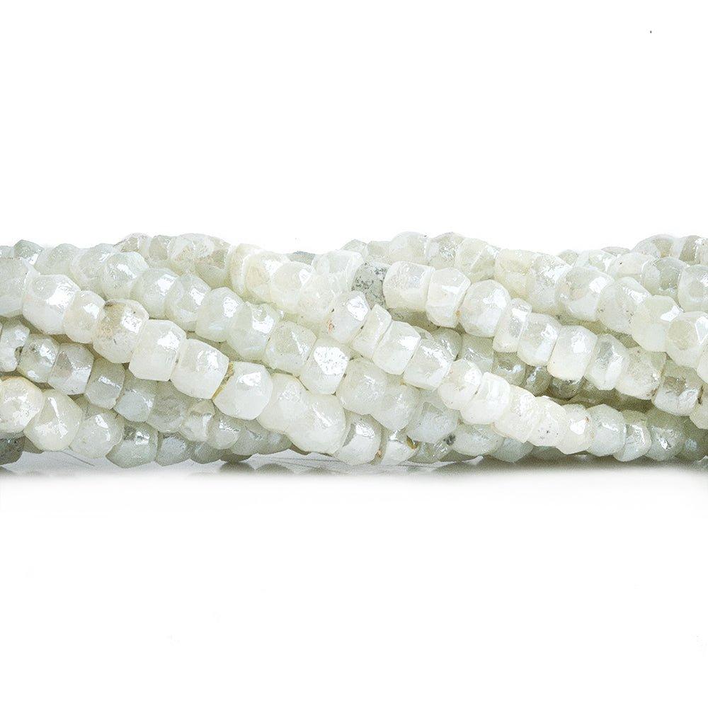 5mm Mystic Prehnite Faceted Rondelle Beads 16 inch 140 pieces - The Bead Traders