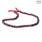 5mm Rhodolite Garnet Faceted Round Beads 13 inch 76 pieces 1mm Hole - The Bead Traders