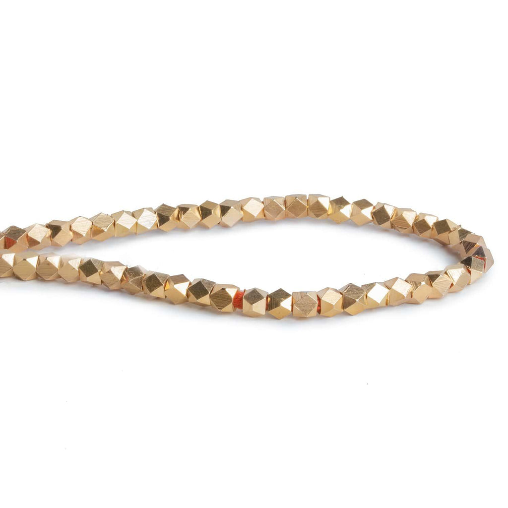 5mm Rose Gold Plated Copper Nuggets 8 inch 47 beads - The Bead Traders