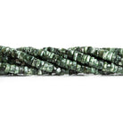 5mm Seraphinite Plain Heishi Beads 18 inch 220 pieces - The Bead Traders