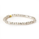 5mm Sterling Silver Plated Brass Circle Round Beads, 8 inch - The Bead Traders