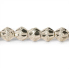 5mm Sterling Silver Plated Brass Groove Round Beads, 8 inch - The Bead Traders
