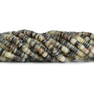 5mm Violet Oyster Shell Plain Heishis 16 inch 200 beads - The Bead Traders