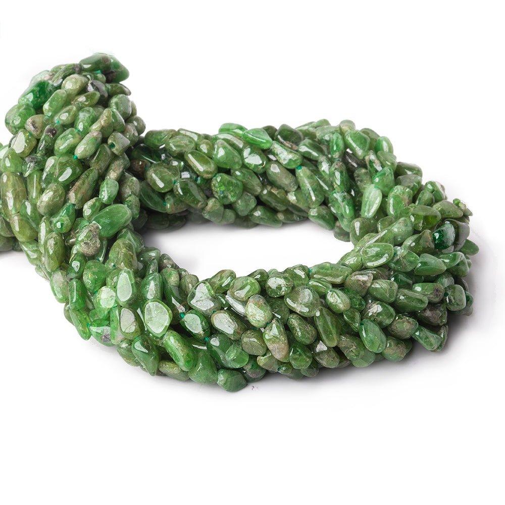 5x3-6x4mm Tsavorite Garnet plain nuggets 13.5 inch 59 pieces - The Bead Traders