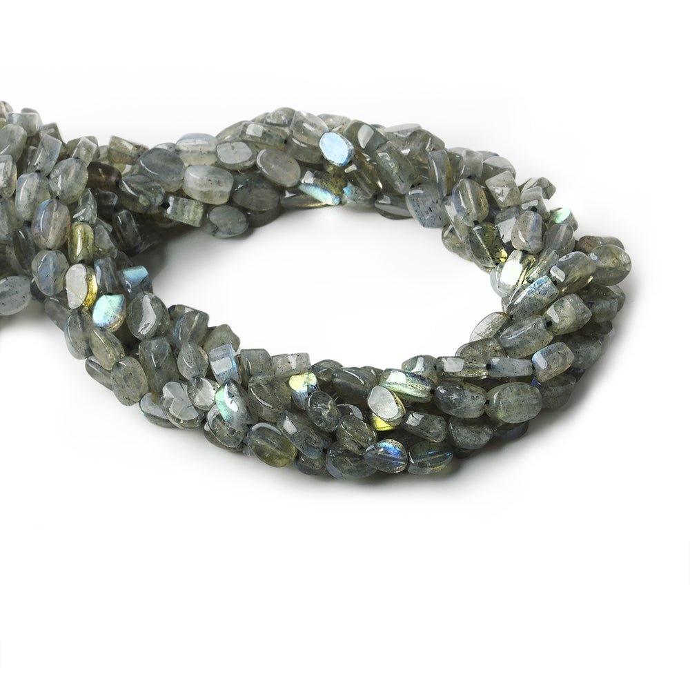 5x3-7x5mm Labradorite Plain Oval Beads 13 inch 54 beads - The Bead Traders