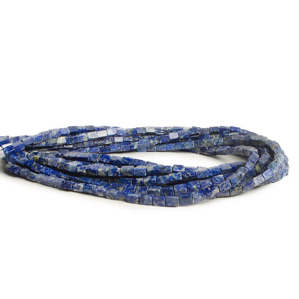 5x3mm-6x4mm Untreated Lapis Lazuli plain rectangle beads 15.5 inch 64 pieces - The Bead Traders