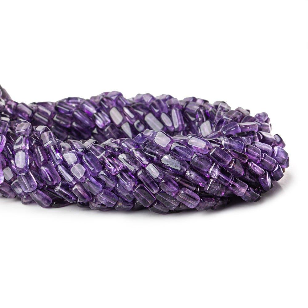 5x3mm - 7x5mm Amethyst Plain Rectangle Beads 50 pcs - The Bead Traders
