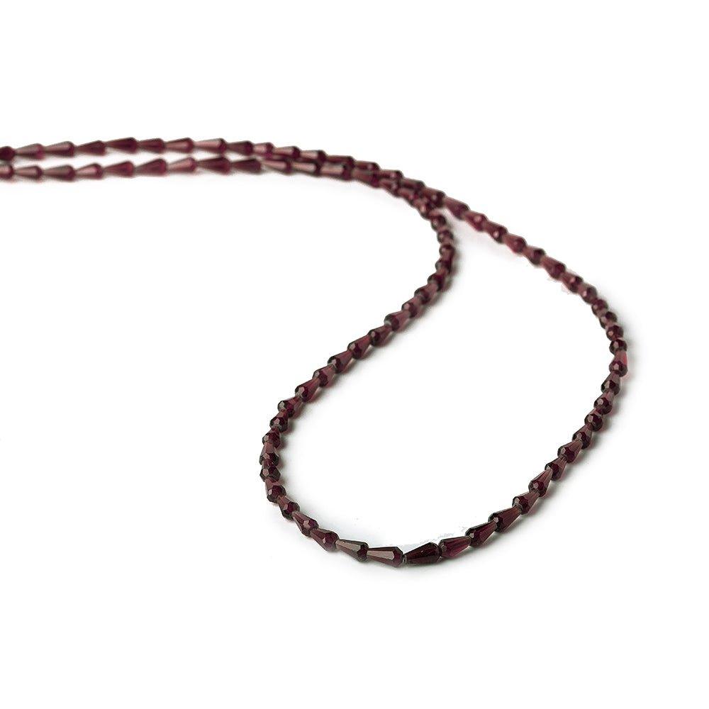 5x3mm Pyrope Red Garnet Straight Drilled Tear Drops 18 inch 84 beads AAA - The Bead Traders