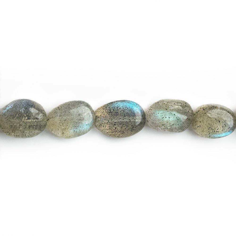 5x4-8x5mm Labradorite Plain Oval Beads 9 inch 33 pieces - The Bead Traders