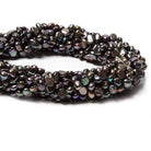 5x4mm Platinum Peacock Baroque Freshwater Pearls 15 inch 90 beads - The Bead Traders