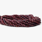 5x4mm Pomegranate Red side drilled Baroque Freshwater Pearl 96 pieces - The Bead Traders