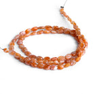 5x4mm Sunstone Plain Ovals 16 inch 80 beads - The Bead Traders