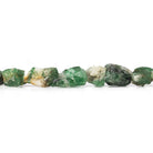 5x5-7x5mm Emerald chip faceted petite nuggets 7.5 inch 83 beads - The Bead Traders