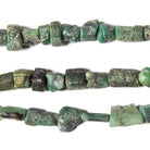 5x5- 7x7mm Brazilian Emerald Straight Drilled Tumbled Raw Crystal 20 Beads - The Bead Traders