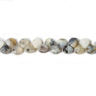 5x5mm Dendritic Opal Heart MicroBriolette Beads 6 inch 52 pieces - The Bead Traders