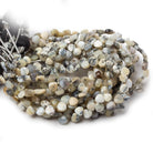 5x5mm Dendritic Opal Heart MicroBriolette Beads 6 inch 52 pieces - The Bead Traders