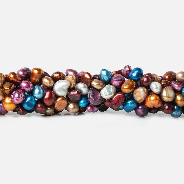 6-10mm Multi Color Baroque Freshwater Pearls 16 inch 70 pcs
