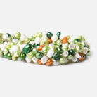 6-10mm Multi Color Baroque Pearl Beads 16 inch 74 pieces - The Bead Traders