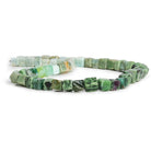 6-10mm Multi Gemstone Handcut Cubes 16 inch 48 beads - The Bead Traders