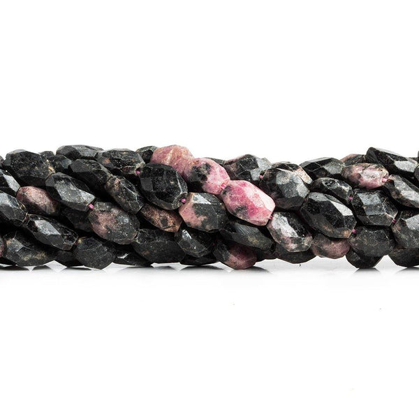 6x8mm Rhodonite Faceted Nugget Beads 13.5 inch 42 pieces