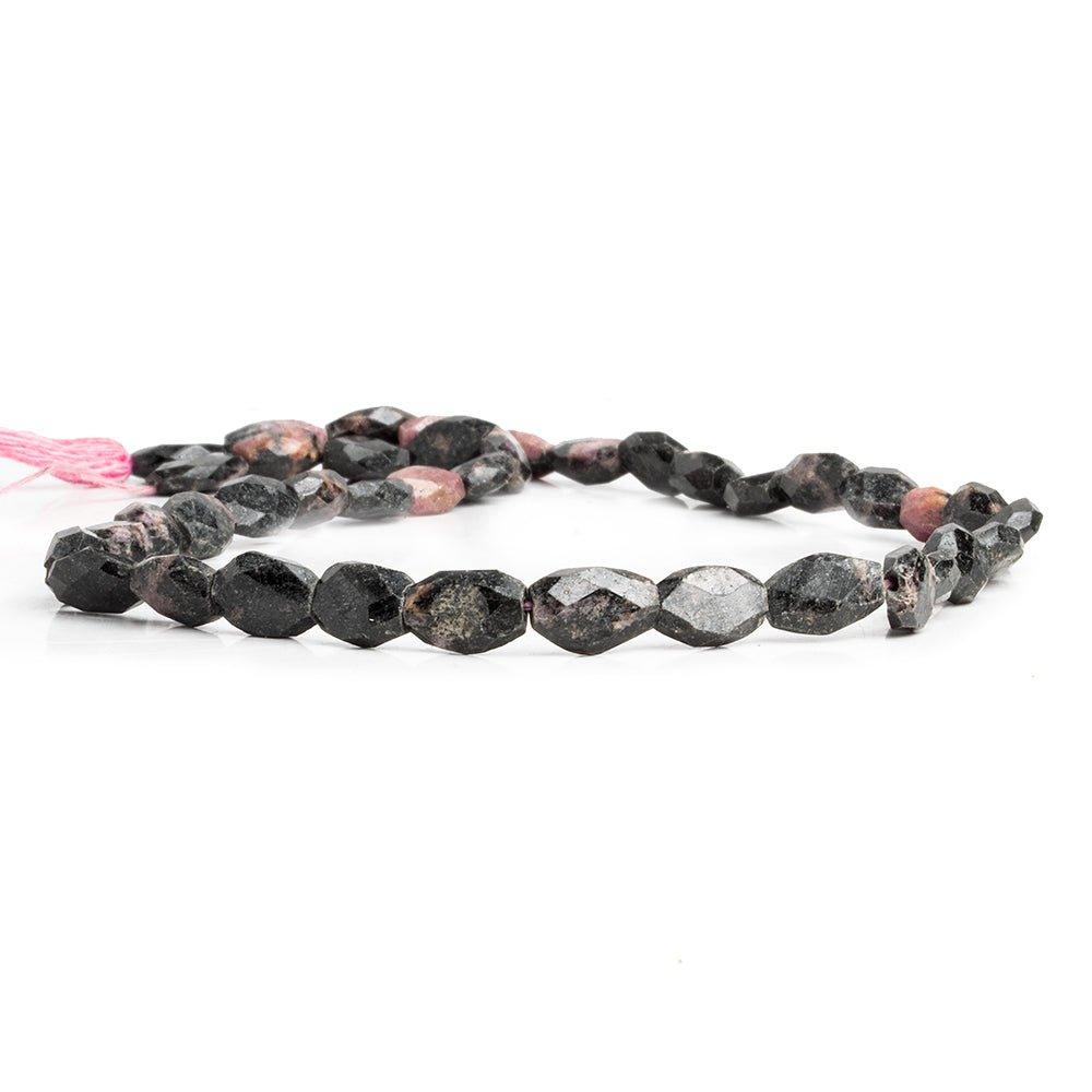 6-10mm Rhodonite Faceted Nugget Beads 13.5 inch 42 pieces - The Bead Traders