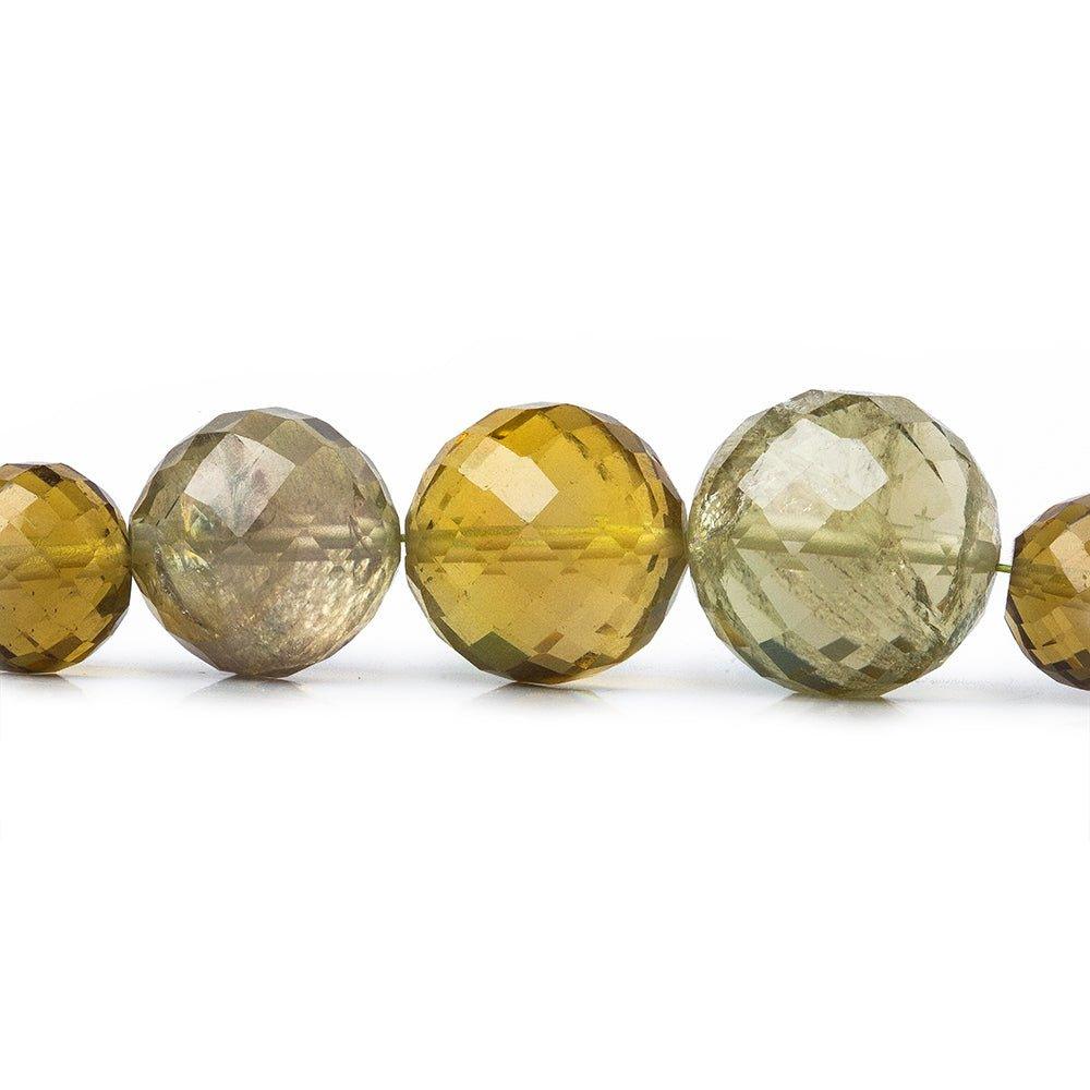 6-12mm Lemon Quartz faceted round beads 7 inch 25 pieces - The Bead Traders