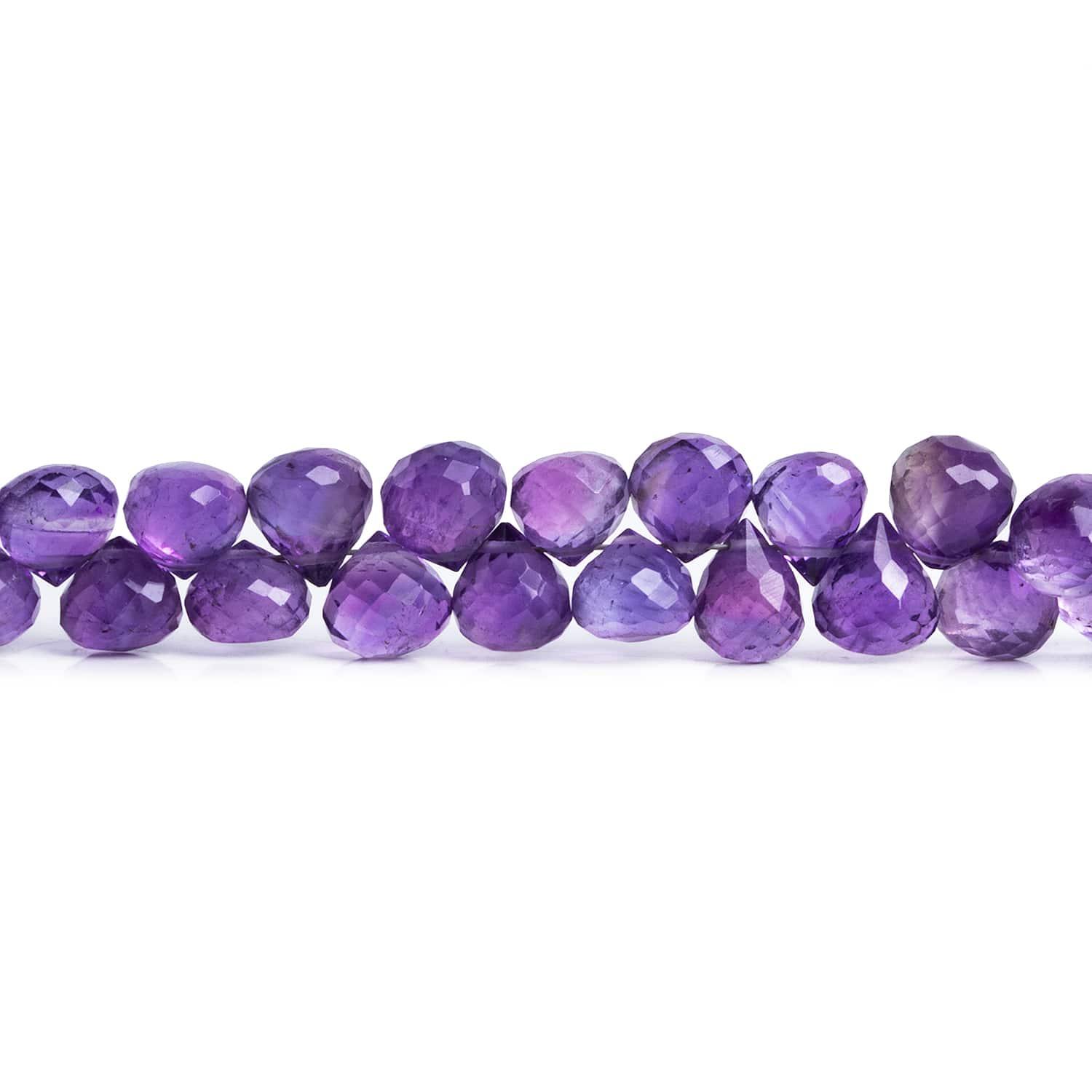 6-6.5mm Amethyst Candy Kisses 8.5 inch 65 beads - The Bead Traders