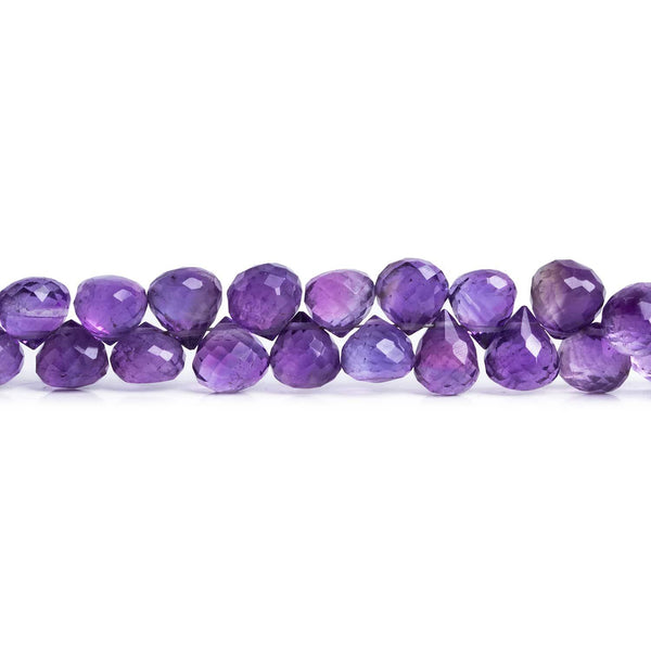 6-6.5mm Amethyst Candy Kisses 8.5 inch 65 beads