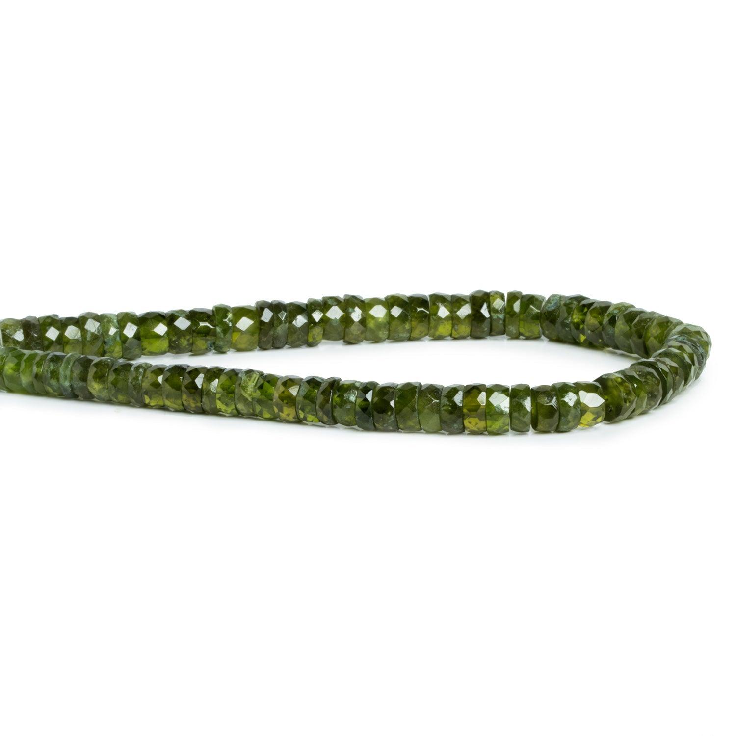 6-6.5mm Idocrase Faceted Heishis 8 inch 70 beads - The Bead Traders