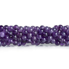 6-7mm Amethyst Handcut Rounds 15 inch 58 beads - The Bead Traders
