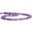 6-7mm Amethyst Square Heishis 16 inch 170 pieces - The Bead Traders