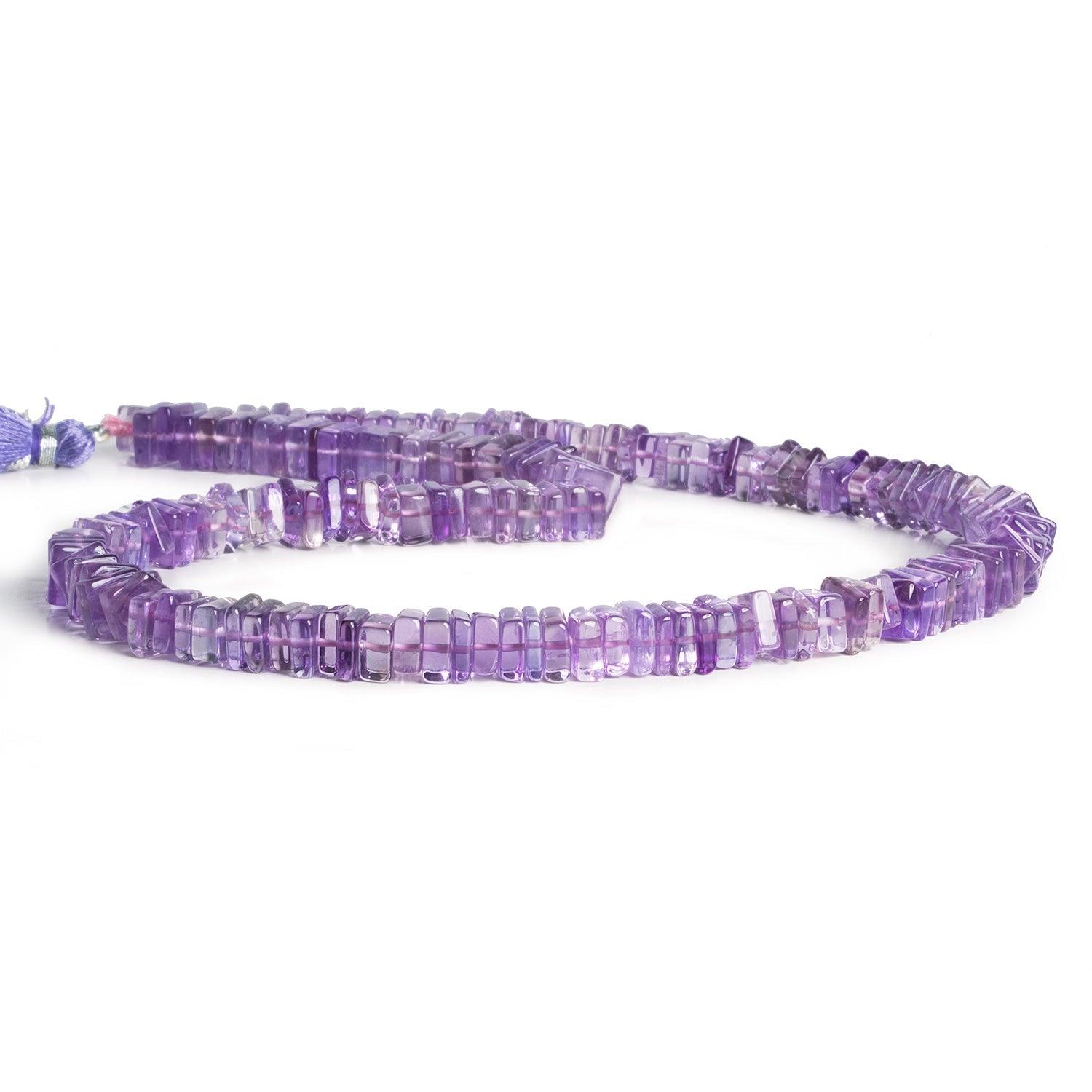 6-7mm Amethyst Square Heishis 16 inch 170 pieces - The Bead Traders