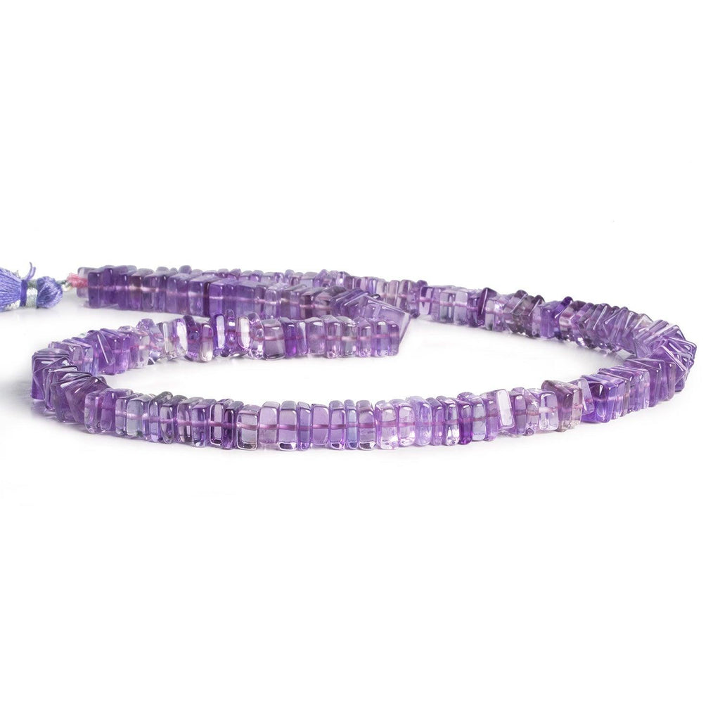 6-7mm Amethyst Square Heishis 16 inch 170 pieces - The Bead Traders