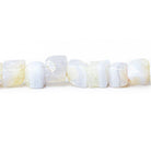 6-7mm Blue Lace Agate Plain Cube Beads 66 pieces - The Bead Traders