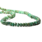 6-7mm Chrysoprase plain rondelle beads 16 inches 98 pieces - The Bead Traders
