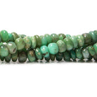 6-7mm Chrysoprase plain rondelle beads 16 inches 98 pieces - The Bead Traders