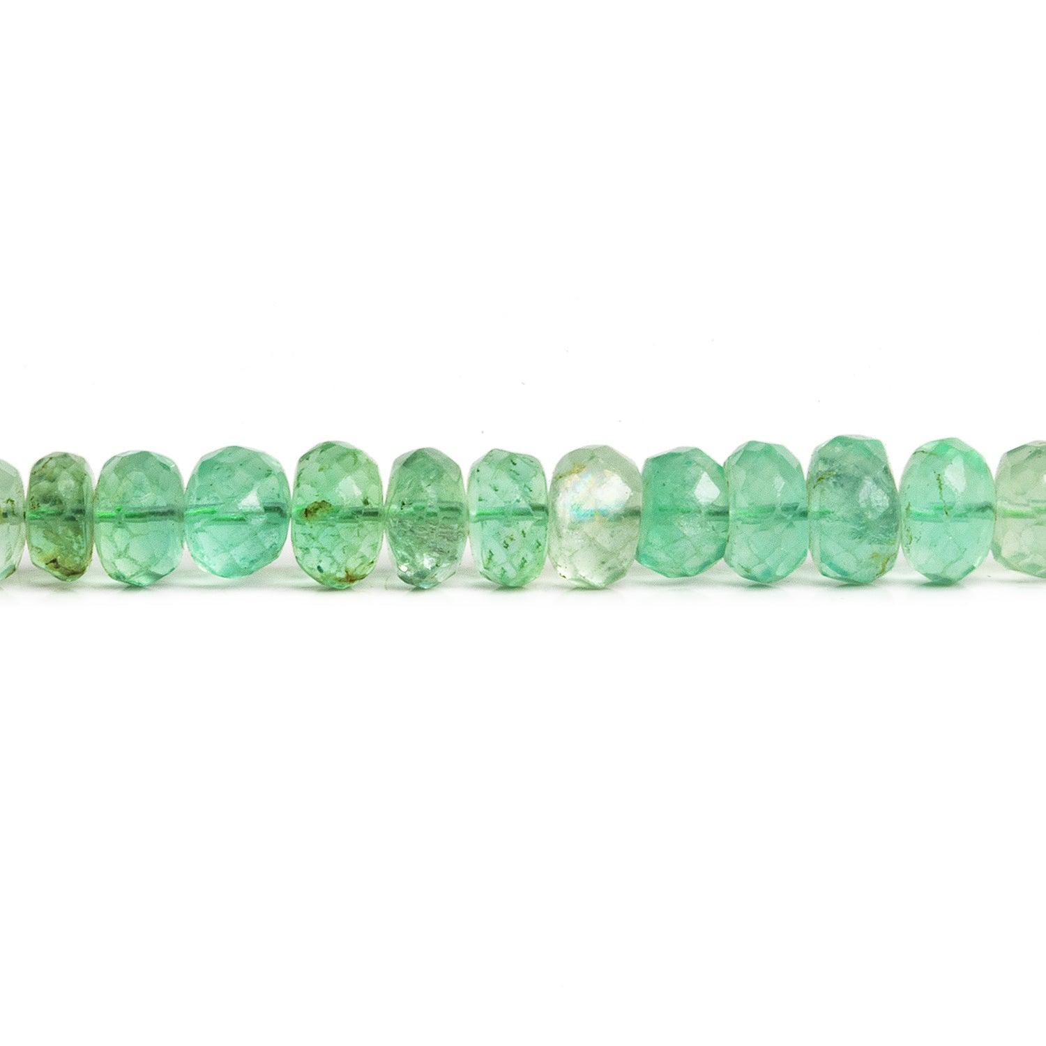 6-7mm Fluorite Faceted Rondelles 13 inch 85 beads - The Bead Traders