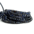 6-7mm Iolite Plain Rondelles 16 inch 95 beads - The Bead Traders
