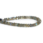 6-7mm Labradorite Faceted Rondelles 8 inch 50 beads - The Bead Traders